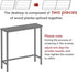 29.5" Narrow Console Table, Small Entryway Table, Thin Hallway Tables, Slim Sofa Side Tables for Hallway, Living Room