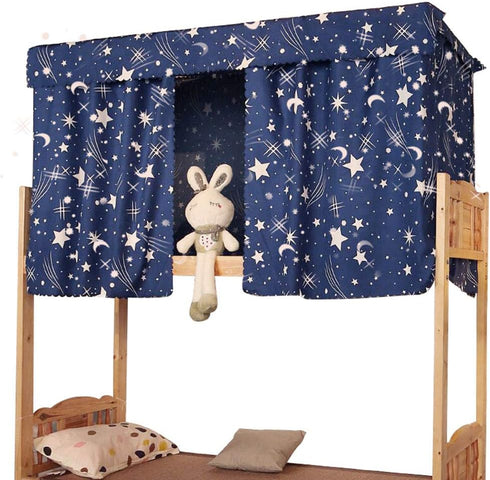 Heidi Galaxy Star Bed Canopy, Single Sleeper Bunk Bed Curtain, Blackout Cloth Mosquito Nets