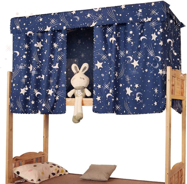 Heidi Galaxy Star Bed Canopy, Single Sleeper Bunk Bed Curtain, Blackout Cloth Mosquito Nets