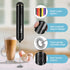Handheld Electric Milk Frother, Battery Operated Foam Maker and Mixer for Drinks (Black)