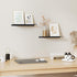 2 Pack 12" MKO Floating Shelves for Wall, Metal Wall Mounted Shelf for Bathroom, Bedroom, Living Room, Kitchen, Little