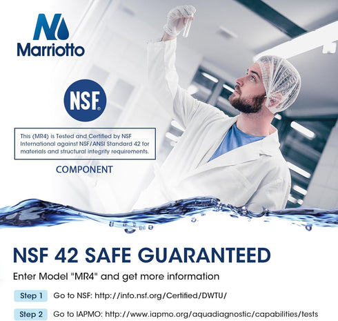 MARRIOTTO MRW4 Refrigerator Water Filter Compatible with EDR3RXD1, 4396841, 4396710 - 1 Pack