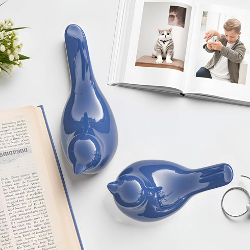XMGZQ Small Ceramic Bird Statue and Sculpture for Home Decor Accents,Modern Animal Ornaments for Living
