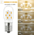 LED Microwave Light Bulb - 40W Incandescent Replacement for Refrigerator, Dimmable Range Hood E17 Base Warm White, Pack