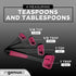 Collapsible Measuring Cups and Nesting Spoons, Adjustable Silicone for Cooking, Space-Saving - 2 Sets