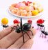 Ant Toothpicks Fruit Dessert Fork - 24Pcs Reusable Animal Appetizer Forks with Storage Box for Kitchen Party