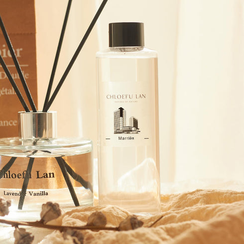 Chloefu LAN Hotel Scented Oil Diffuser Refill 7.05 oz Natural Essential Scented Oil - Best for Aromatherapy, SPA and Home, 0% Alcohol, Unique Blend to Promote Sleep & Relieve Stress by Chloefu LAN