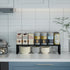 Countertop Desktop(1Pack/Black/Large-with Jojocross Expandable Cabinet Shelf Organizer Storage Spice Rack Shelves