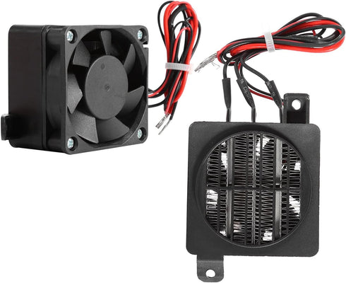 PTC Electric Fan Heater for Small Space Heating, Car Air Heater, Constant Temperature Incubator (24V 250W)