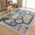 HOJOMACA 3247inch, Car Rug Road Carpet Play Mat for Toy Cars, Non-Slip Race Track Carpet Rug, Educational Area Play