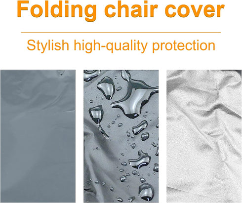 Uranshin 2PCS, 28" 13" 43" Outdoor Folding Chair Covers Zero Gravity Chair Covers Waterproof, Sturdy Folding Patio