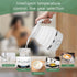 Portable Travel Foldable Electric Kettle, 850W Fast Boiling, Food Grade Silicone, 700ml, 110V, White