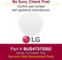 LG MJS47373302 Genuine OEM Glass Turntable Tray (Clear) for LG Microwaves
