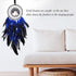 Dreamlike Deep Blue Tree of Life Dream Catcher, Handmade Feather Wall Hanging for Girls Bedroom Decor