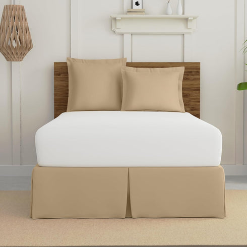 Bed Maker's Levinsohn FRE23602MOCH10 Soft Microfiber Luxury Hotel Pillow Shams (2 Pack), Mocha, Standard/Queen