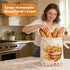 Wantocore 2 Pack, Reusable Bread Bags for Homemade Bread L-shaped Zipper Beeswax Bread Bag for Easy Access, Exquisite