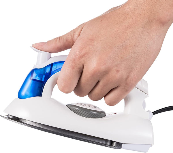 Portable Travel Irons, Handheld Steam Irons for Clothes, Mini Iron Non-Stick Sole Plate, Fast Heated Detachable Water