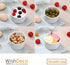 Ramekins Set of 6, 8 oz White Porcelain Dipping Sauce Dishes for Baking, Souffle, and Custard