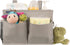 Surblue Bedside Caddy Hanging Organizer Storage Bag for Bunk and Hospital Beds, 4 Pockets and 2 Hooks (Gray)