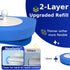 32 Set Newlonis Disposable Toilet Brush with Refills, Wall-Mounted Toilet Bowl Cleaning Wand, Toilet Brush and Holder