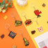 24PCS Movie Night Keychains, Party Favors Include Clapboard Microphone Ticket Popcorn Projector for Birthday Decorations