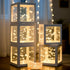 Ledido Transparent Balloon Boxes, Clear Balloon Boxes with 5 Pcs String Lights