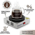Commercial 60W 176 Commercial Coffee Warmer, Single Burner Decanter Warmer Plate, Stainless Steel Portable Warmer