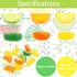 24PCS CCINEE Artificial Lemon Blocks,Realistic Fake Lemon Lime Wedge Block Fruit Decor for Home Kitchen Decoration