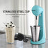 OVENTE Classic Milkshake Maker Machine, 2 Speed with 15.2 Oz Stainless Steel Mixing Cup, Compact Drink Mixer for Malted