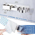 Hair Dryer Holder Wall Mounted, Stainless Steel Hair Tool Organizer, Adhesive Blow Dryer Holder with Curling Iron