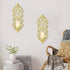 Elegant Gold Metal Candle Sconces for Wall Decoration - DIY Wall Mounted Holders