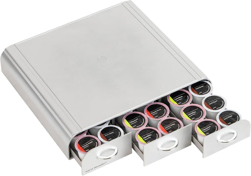 Mind Reader Coffee Pod Organizer | 36 Capacity | Silver