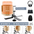 Nnewvante Desk Cup Holder, 2 in 1 360° Rotating Headphone Hanger and Anti-Spill Cup Holder for Gaming Desk