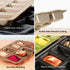 Non-Stick Mini Loaf Pan Cake Bread Baking Tray Carbon Steel Bakeware 8-Cavity (Golden) by Kilimazart
