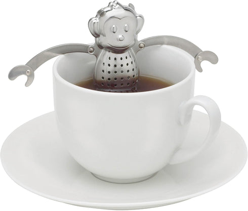 HIC Harold Import Co. HIC Tea Infuser with Drip Tray, Single, Monkey