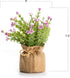3Pcs Velener Babys Breath Artificial Flowers in Small Burlap Bag Vases -Gypsophila Faux Flowers Farmhouse Home Coffee