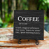 Charming Wooden Coffee Table Sign - Perfect Gift for Coffee Enthusiasts