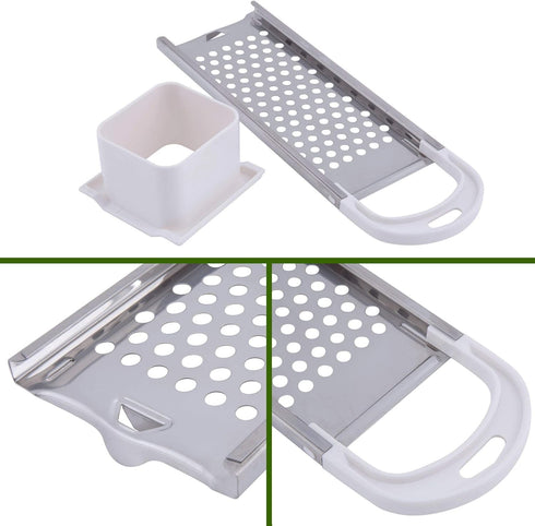 Stainless Steel Spaetzle Maker for Noodle Dumpling with Safety Pusher