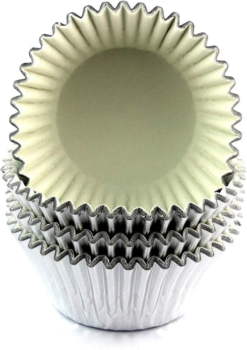 Eoonfirst 100 Pcs Standard Foil Cupcake Liners (Silver)