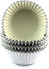 Eoonfirst 100 Pcs Standard Foil Cupcake Liners (Silver)
