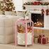 TB01BP092 TUTOTAK Small Side Table, Round End Table, Night Stand, Bedside Table, Sofa Table with Storage Basket, Living