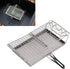 Camping Stove Toaster Outdoor Barbecue Bread Rack, Portable Stovetop Folding Cake Baking