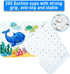 40x16 inches, 200 40 16in) Kids Bath Mat with Ocean Theme Design, Non-Slip with Suction Cups, Cartoon Sea Animals