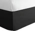 TODAY'S HOME Classic Tailored Bed Skirt Dust Ruffle, King, Black, 14" Drop Length