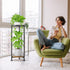 2 30 Inch iDavosic.ly Tier Corner Plant Stand Indoor, Tall Vertical Metal Flower Heavy Duty Pot Holder Shelf Outdoor