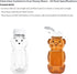 8 24 Pack) Ounce Plastic Squeezable Honey Bears with Sealable Flip Top Lids - BPA Free, Hand Wash Only (White