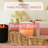 FIELD FLEUR Peony Blush Scented Candle – 12oz Luxury Soy Wax, Handwoven Glass Jar, Sandalwood, Pink Peppercorn with