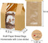 AZCJCZA 100 Pack 14" 8.3" 3.5" Packaging 100Pcs Paper Bread Bags for Homemade Bread Sourdough Bread Bags Large Kraft