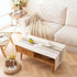 20" 60" SIELUNO Waterproof Coffee Table Cloth, Coffee Table Covers for Living Room Rectangle Cotton Linen Tablecloth
