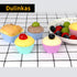 24 pcs Silicone Cupcake Baking Cups, Reusable Non-Stick Liners for Muffins, Pastry Cake Molds in 3 Shapes Multicolor